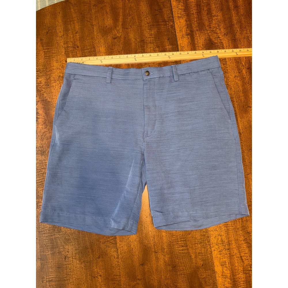 Callaway Golf Shorts Blue Heather Flat Front Performance Logo Men's Waist 40
